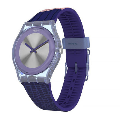 Swatch - Unisex Blue Rubber Strap Watch - GZ328