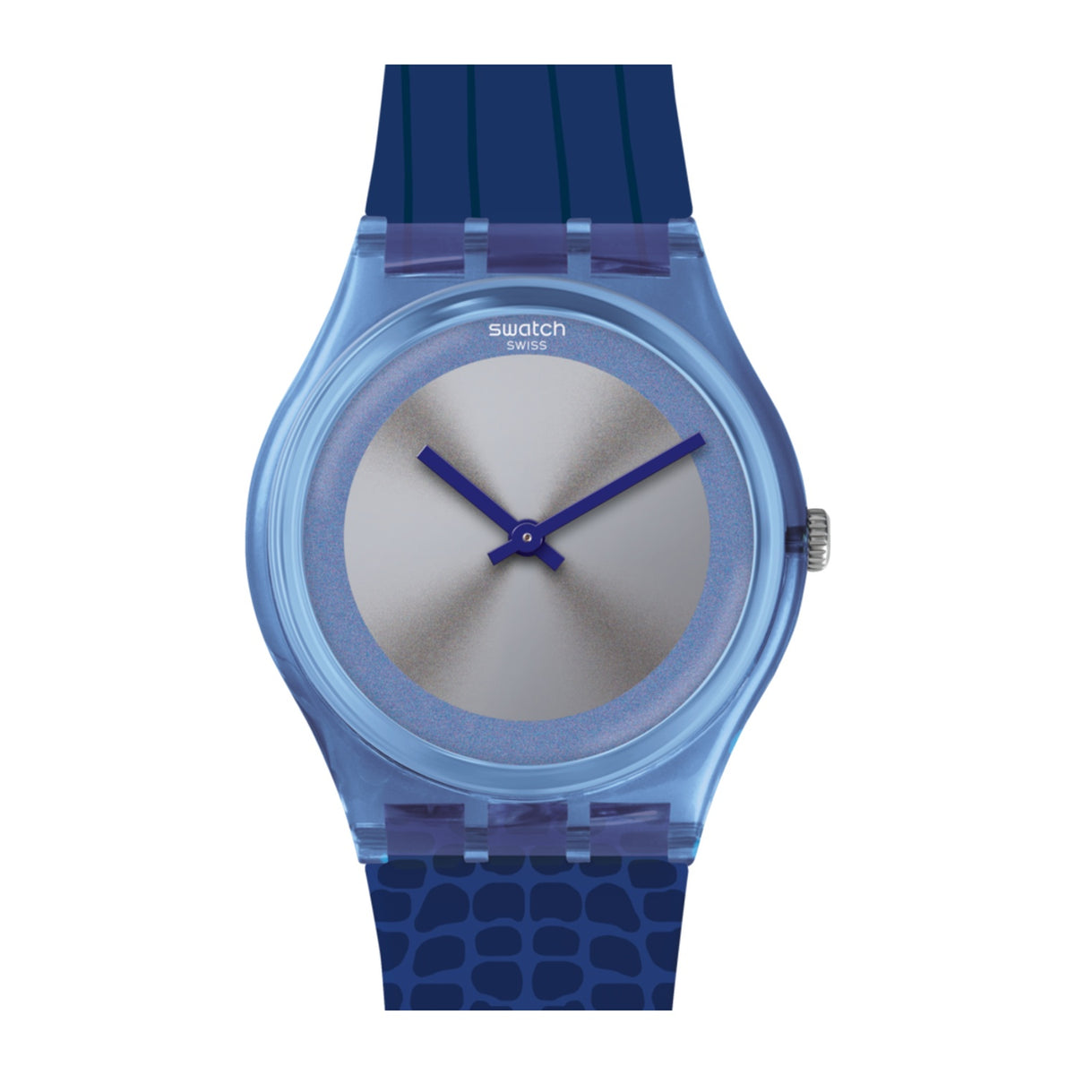 Swatch - Unisex Blue Rubber Strap Watch - GZ328