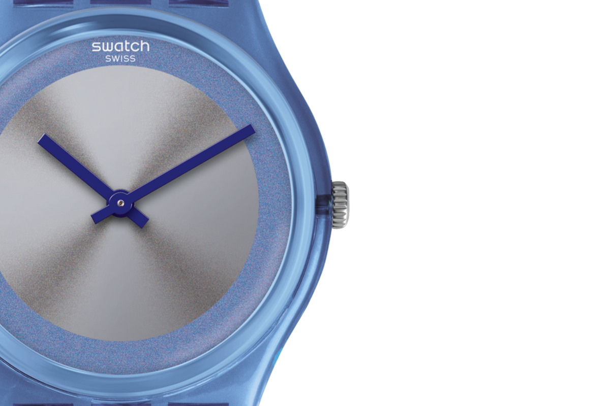 Swatch - Unisex Blue Rubber Strap Watch - GZ328