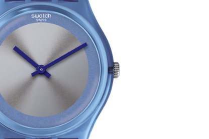 Swatch - Unisex Blue Rubber Strap Watch - GZ328