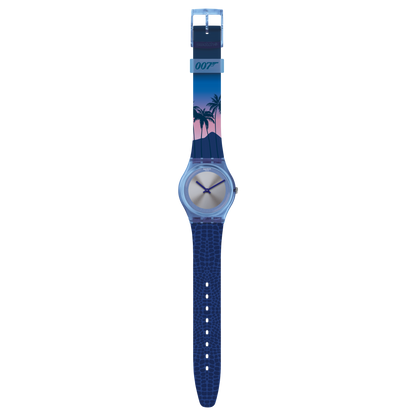 Swatch - Unisex Blue Rubber Strap Watch - GZ328