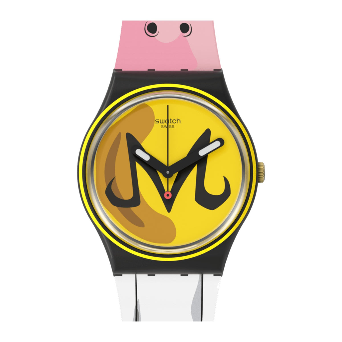 Swatch Rubber Yellow Unisex Watch-GZ358