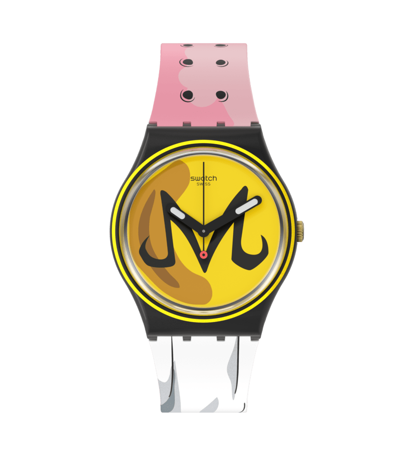 Swatch Rubber Yellow Unisex Watch-GZ358