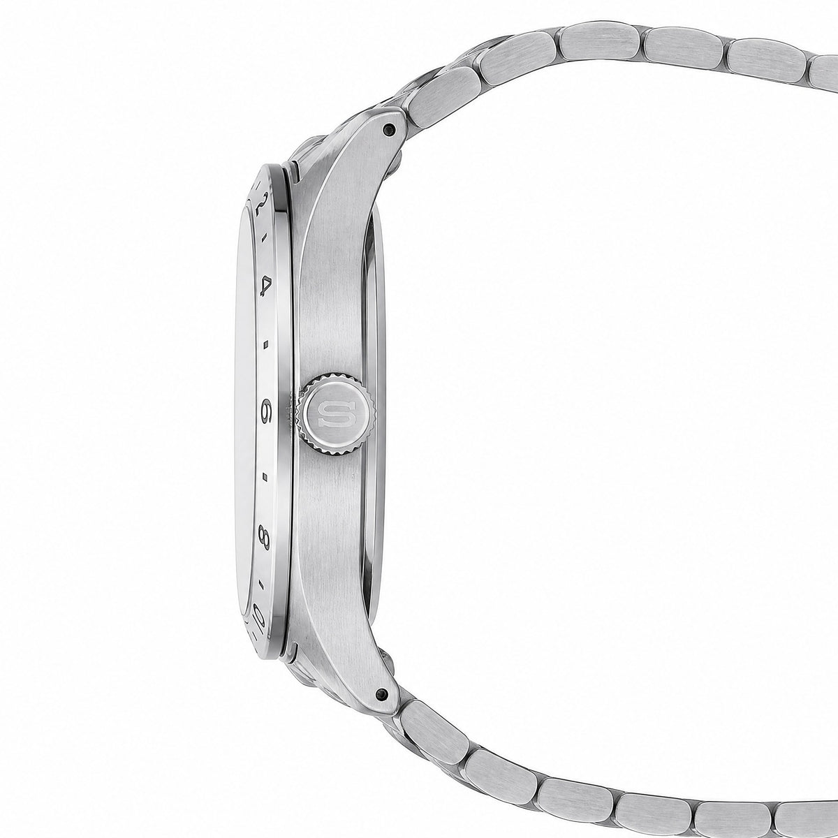 Seiko - Men Silver Strap Watch - HDB002K1 - AI-generated side view