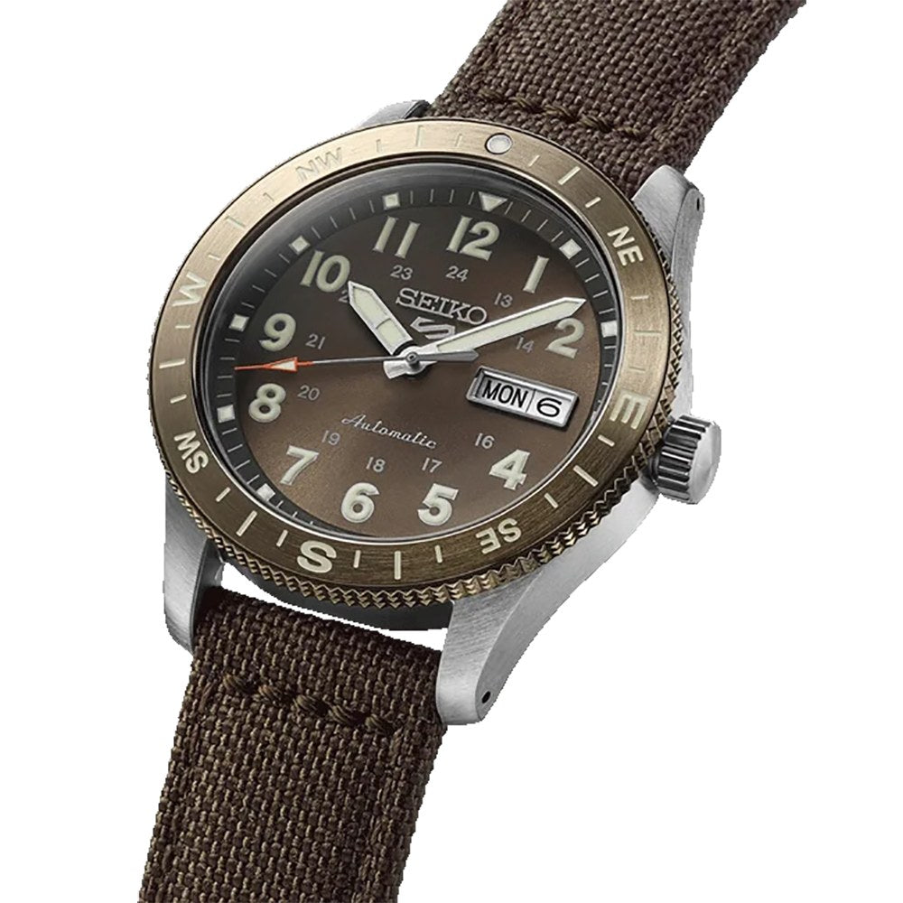 Seiko - Men Silver Nylon Strap Watch - HDB009K1