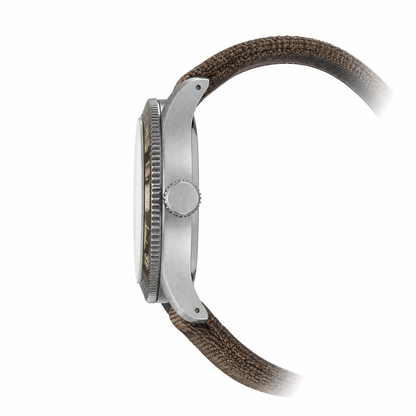Seiko - Men Silver Nylon Strap Watch - HDB009K1