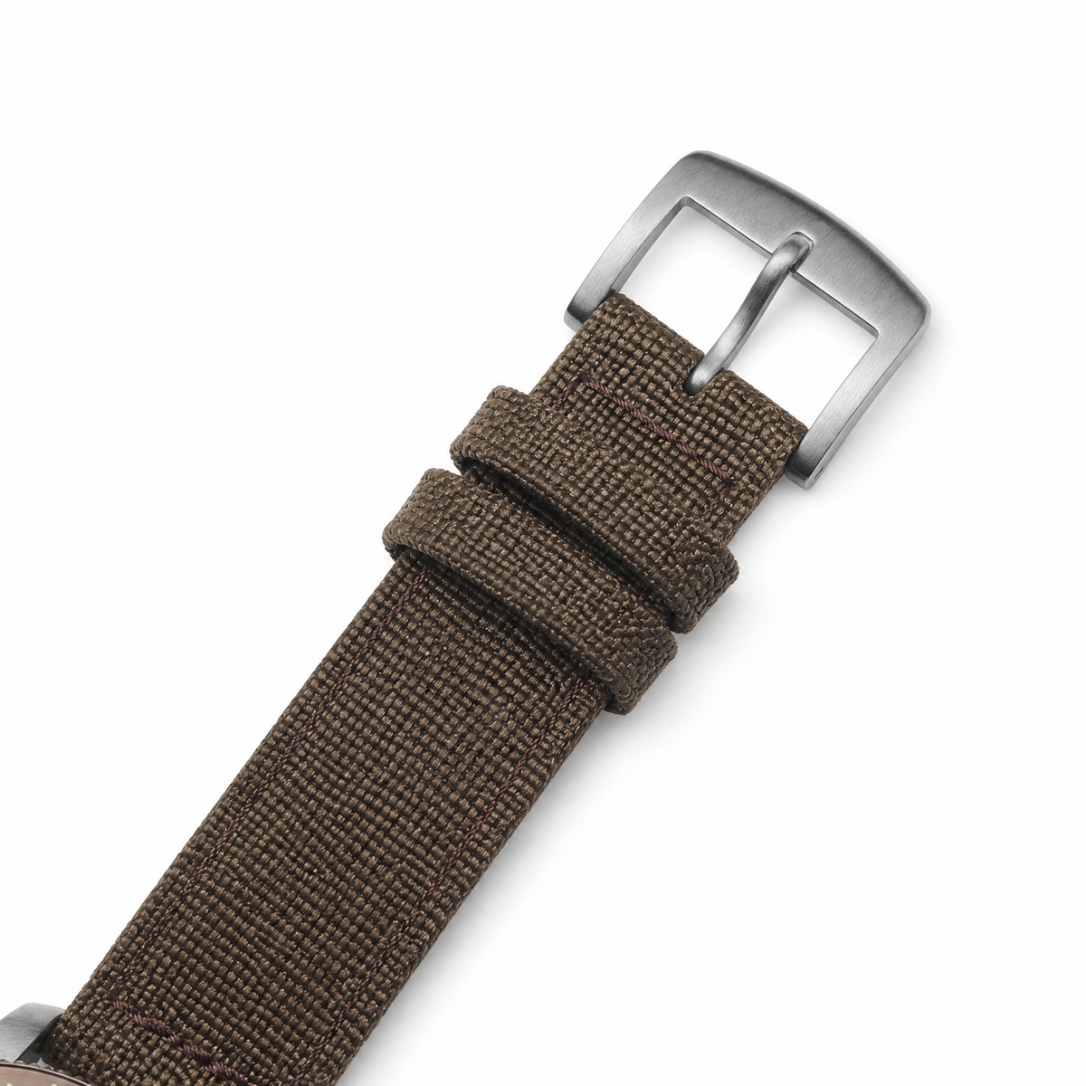 Seiko - Men Silver Nylon Strap Watch - HDB009K1