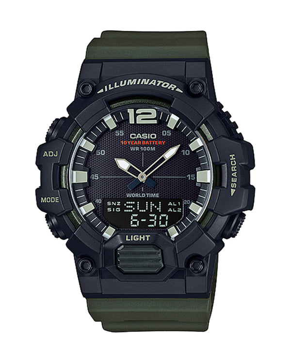 Casio Sports Mens 100m Watch - HDC-700-3AVDF