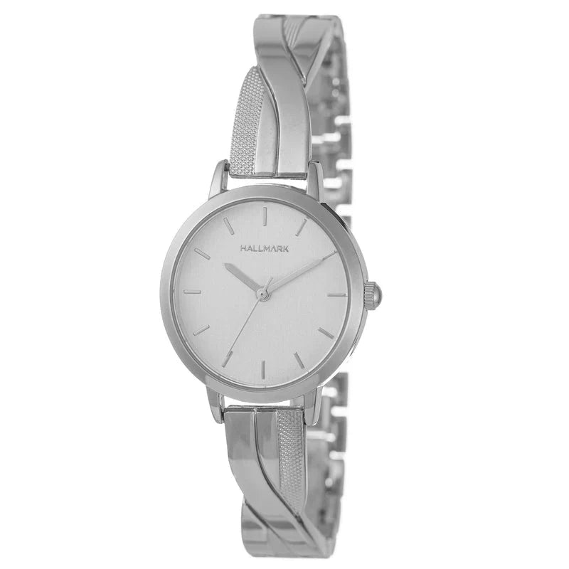 Hallmark Ladies Silver Stainless Steel Watch-HE2077S