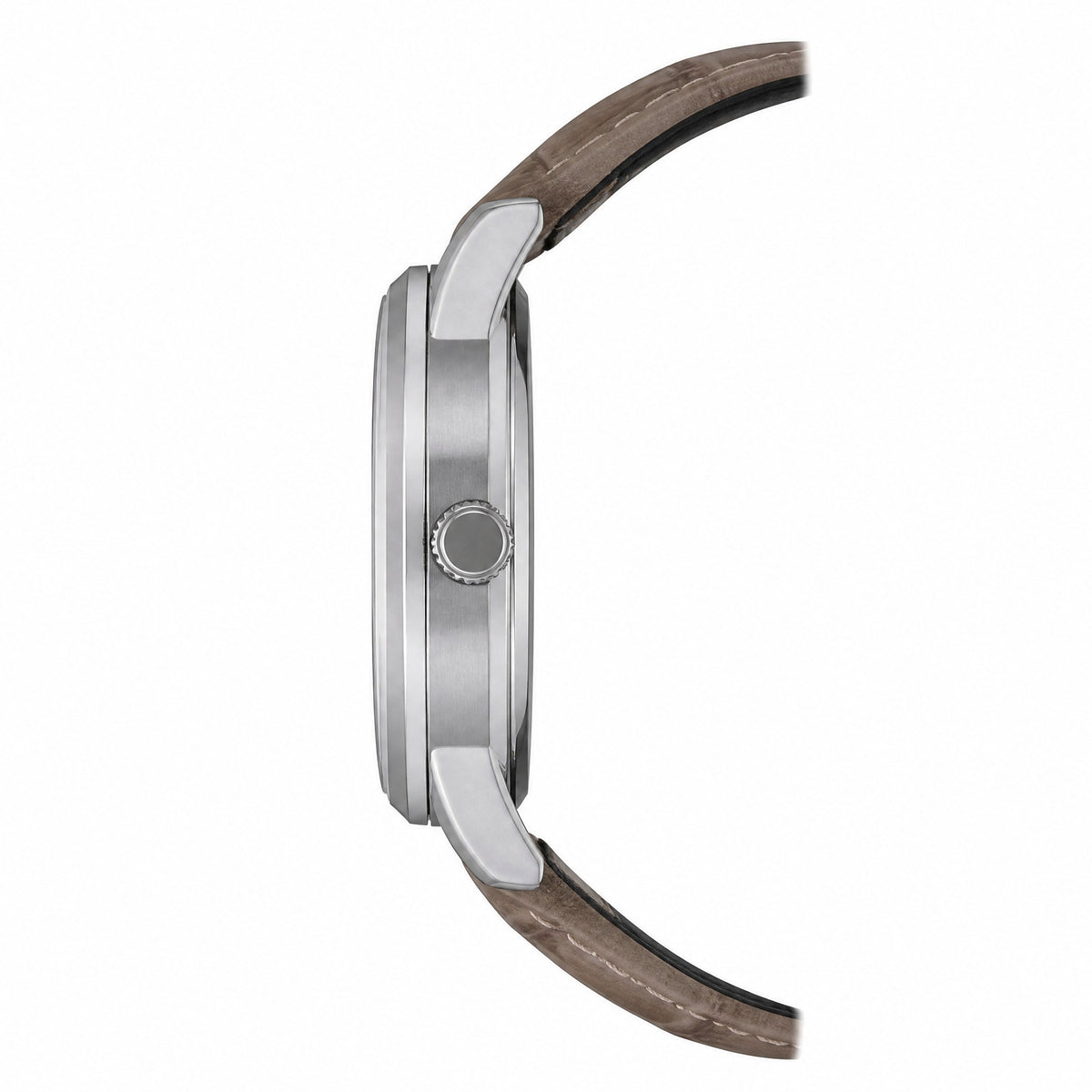 Casio Enticer LTP-1303LL-7AVDF -Silver Dial - Genuine Leather Band -50M WR - AI-generated side view