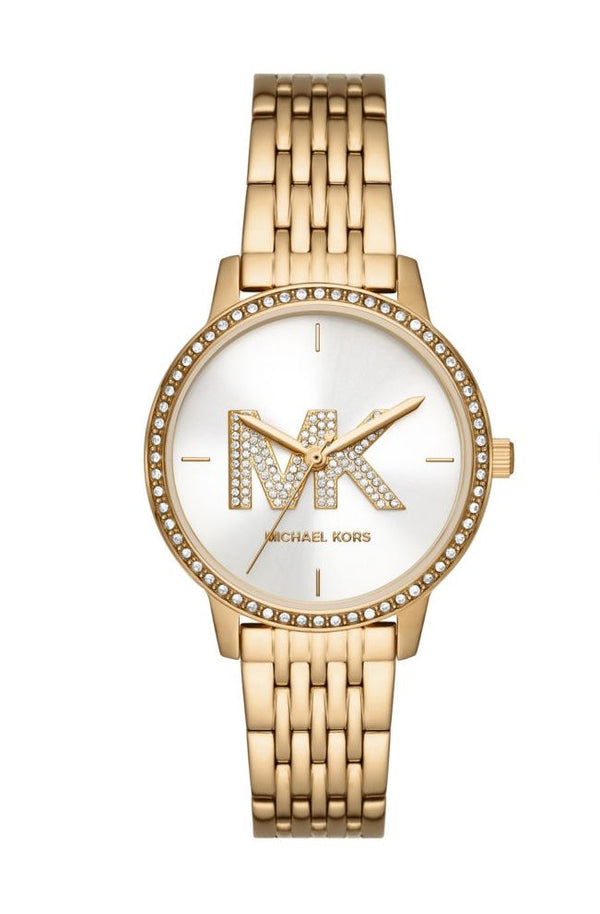 Michael Kors Melissa Womens Gold Stainless Steel Watch-MK1051SET