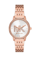 Michael Kors Melissa Womens Rose Gold Stainless Steel Watch-MK1052SET