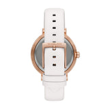 Michael Kors Addyson Womens White Leather Watch-MK2958