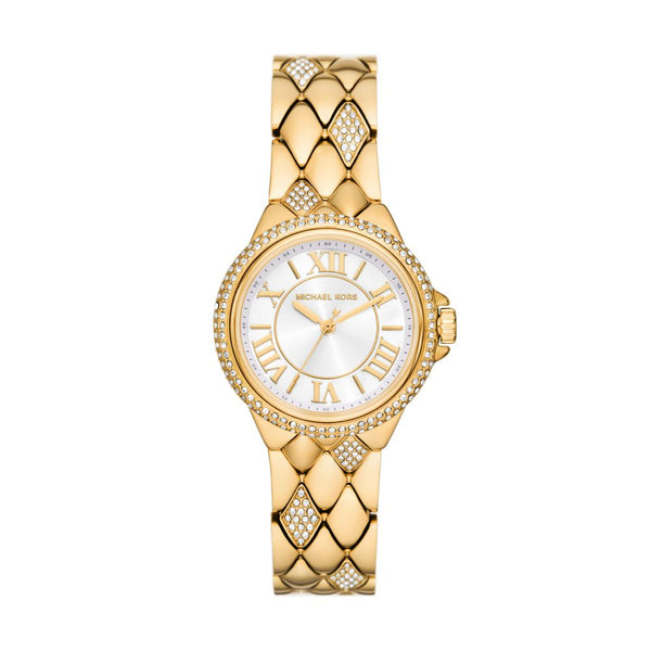 Michael Kors Camille Womens Gold Stainless Steel Watch-MK4801