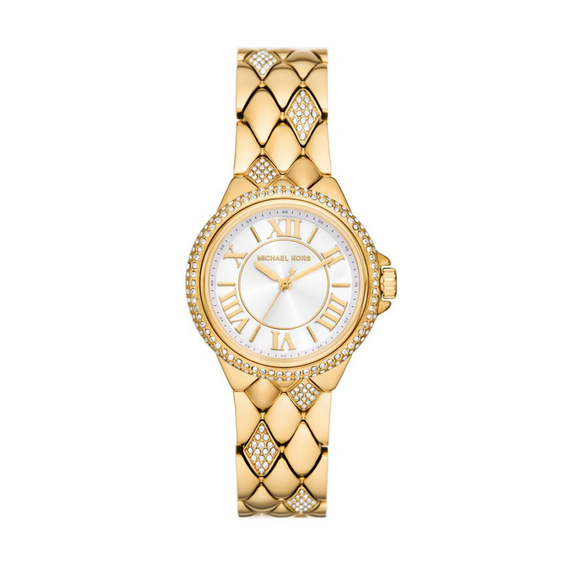 Michael Kors Camille Womens Gold Stainless Steel Watch-MK4801