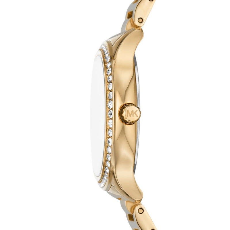 Michael Kors Sage Womens Gold Stainless Steel Watch-MK4805