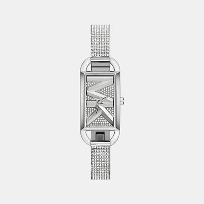 Michael Kors Mk Empire Womens Silver Stainless Steel Strap Watch-MK4841