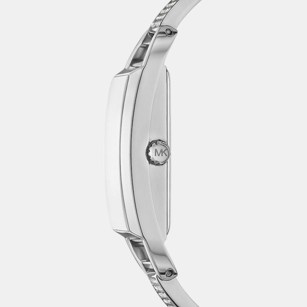 Michael Kors Mk Empire Womens Silver Stainless Steel Strap Watch-MK4841