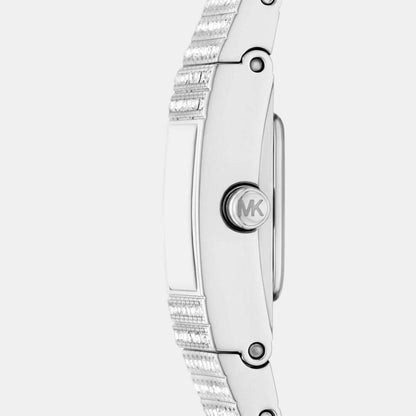 Michael Kors Darrington Womens Silver Stainless Steel Strap Watch-MK4886