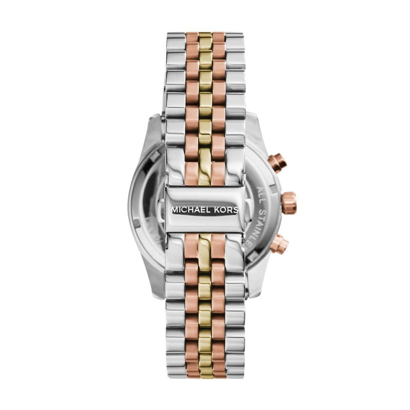 Michael Kors Lexington Women Tri-Tonestainless Steel Watch-MK5735