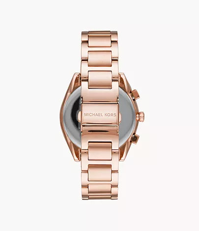 Michael Kors Mfo Janelle Womens Rose Gold Stainless Steel Watch - MK7108