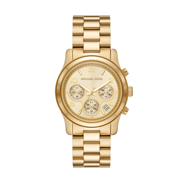 Michael Kors Runway Women Gold Stainless Steel Watch-MK7323