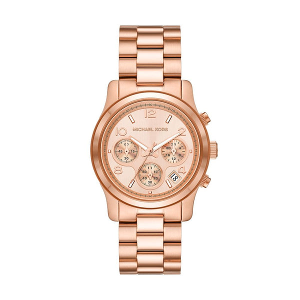 Michael Kors Runway Women Rose Gold Stainless Steel Watch-MK7324