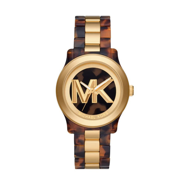 Michael Kors Runway Women Brown Mixed Watch-MK7354