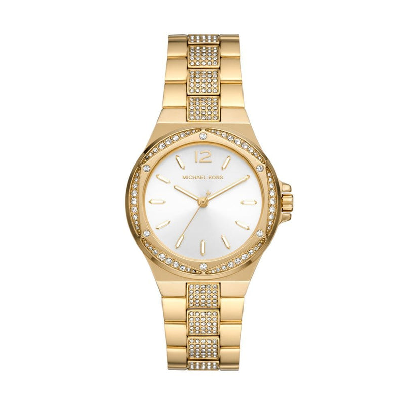 Michael Kors Lennox Women Gold Stainless Steel Watch-MK7361