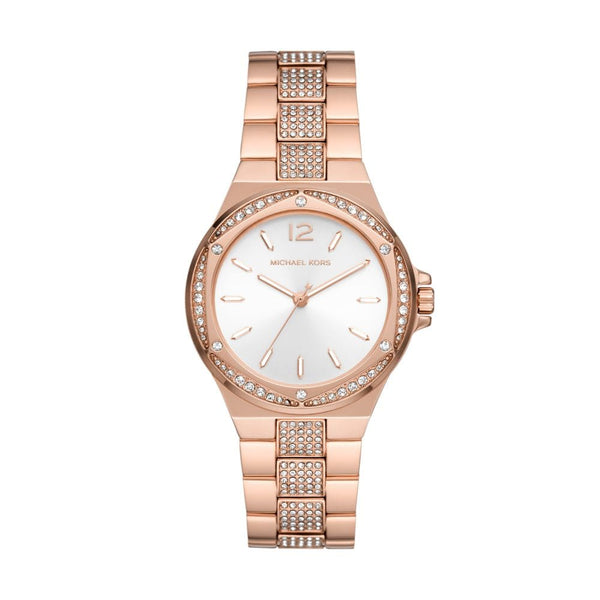 Michael Kors Lennox Women Rose Gold Stainless Steel Watch-MK7362