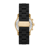 Michael Kors Runway Womens Black Stainless Steel Watch-MK7385