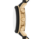 Michael Kors Runway Womens Black Stainless Steel Watch-MK7385