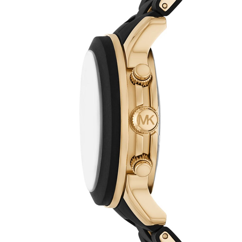 Michael Kors Runway Womens Black Stainless Steel Watch-MK7385