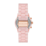 Michael Kors Runway Womens Pink Rubber Watch-MK7424