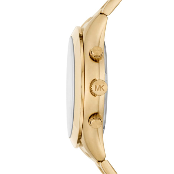 Michael Kors Runway Mens Gold Stainless Steel Watch-MK8909