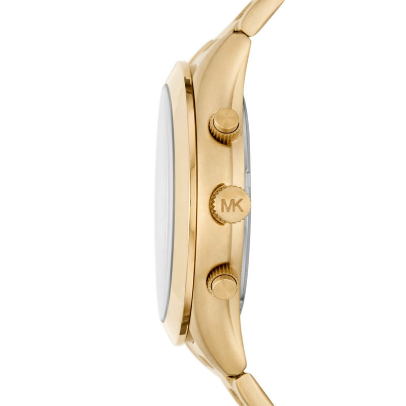 Michael Kors Runway Mens Gold Stainless Steel Watch-MK8909