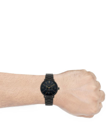 Michael Kors Blake Black Stainless Steel Men Watch-MK8703