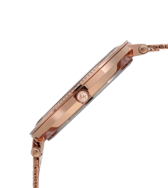 Michael Kors Darci Rose Gold Stainless Steel Women Watch-MK4519