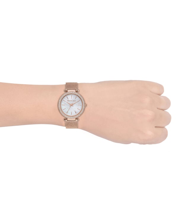 Michael Kors Darci Rose Gold Stainless Steel Women Watch-MK4519