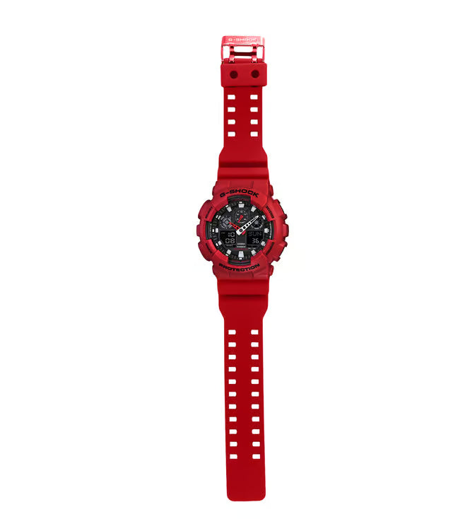 Casio Mens GA-100B-4ADR G-Shock Anadigital Watch