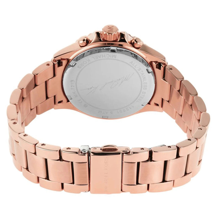 Michael Kors Everest Womens Rose Gold Stainless Steel Watch - MK7213
