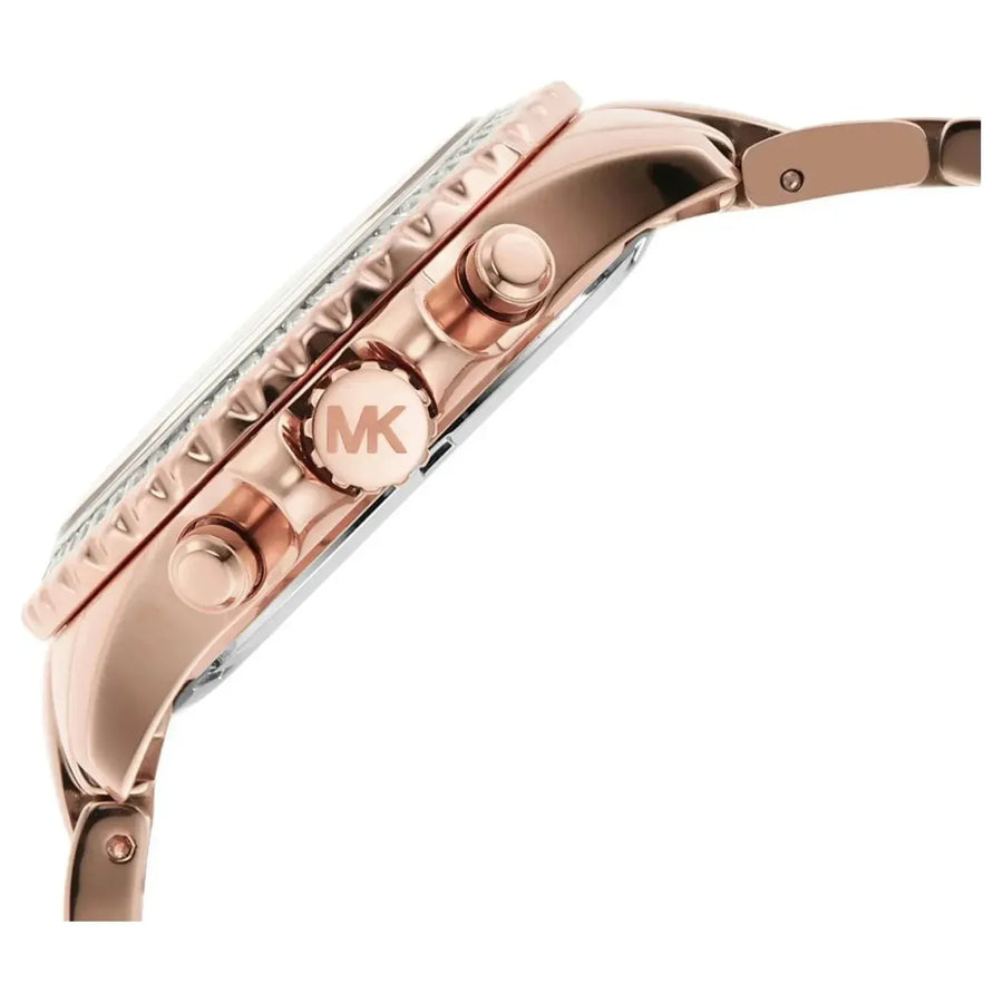 Michael Kors Everest Womens Rose Gold Stainless Steel Watch - MK7213