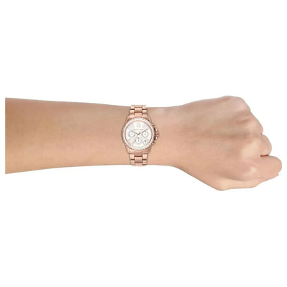 Michael Kors Everest Womens Rose Gold Stainless Steel Watch - MK7213