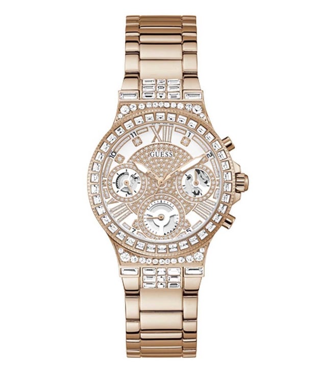 Guess Moonlight Rose Gold Tone Multi-Function Ladies Watch - GW0320L3