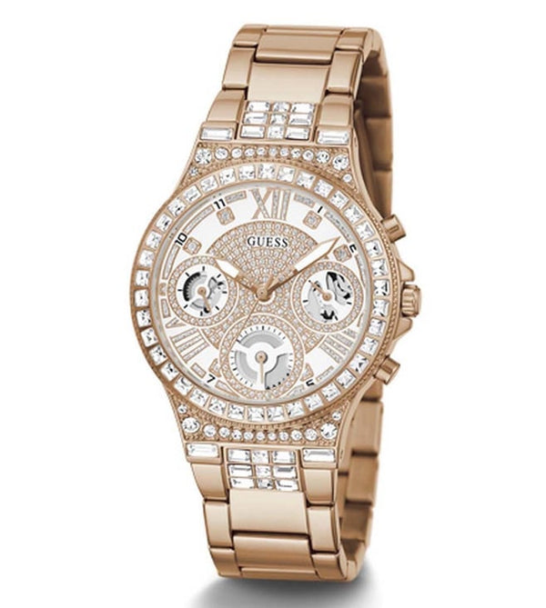 Guess Moonlight Rose Gold Tone Multi-Function Ladies Watch - GW0320L3