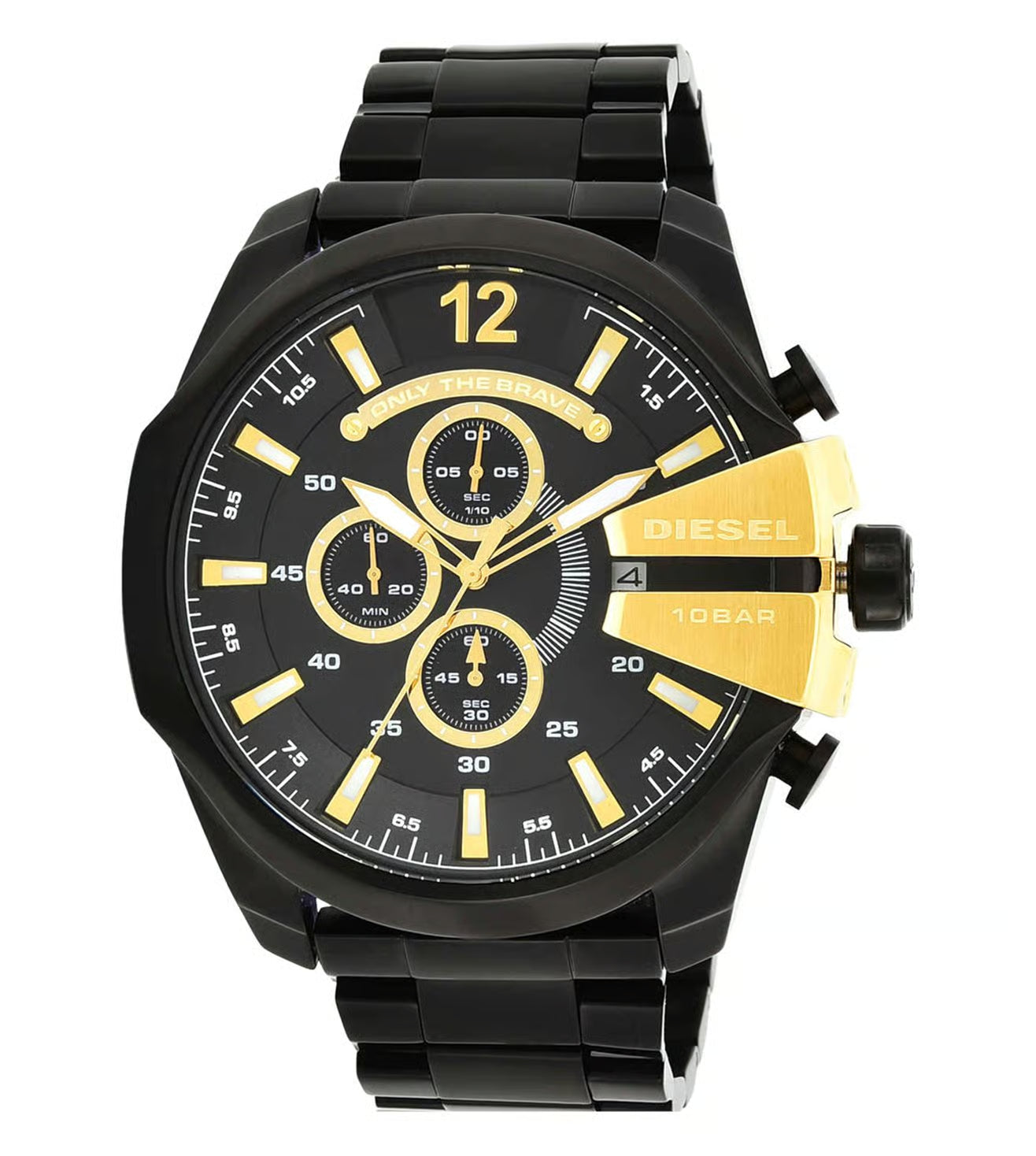 Diesel Men Black Stainless Steel Watch-DZ4338