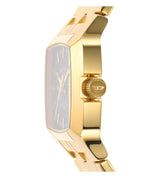 Diesel Cliffhanger Mens Gold Stainless Steel Watch-DZ2151