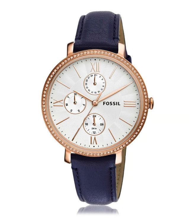 Fossil Womens Watches Jacqueline Multifunction Womens Blue Watch-ES5096