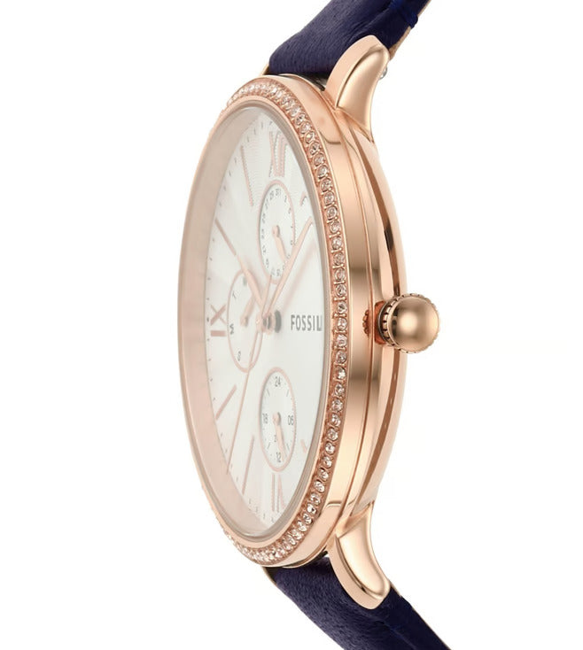 Fossil Womens Watches Jacqueline Multifunction Womens Blue Watch-ES5096