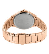 Armani Exchange Womens Rose Gold Stainless Steel Watch - AX5264